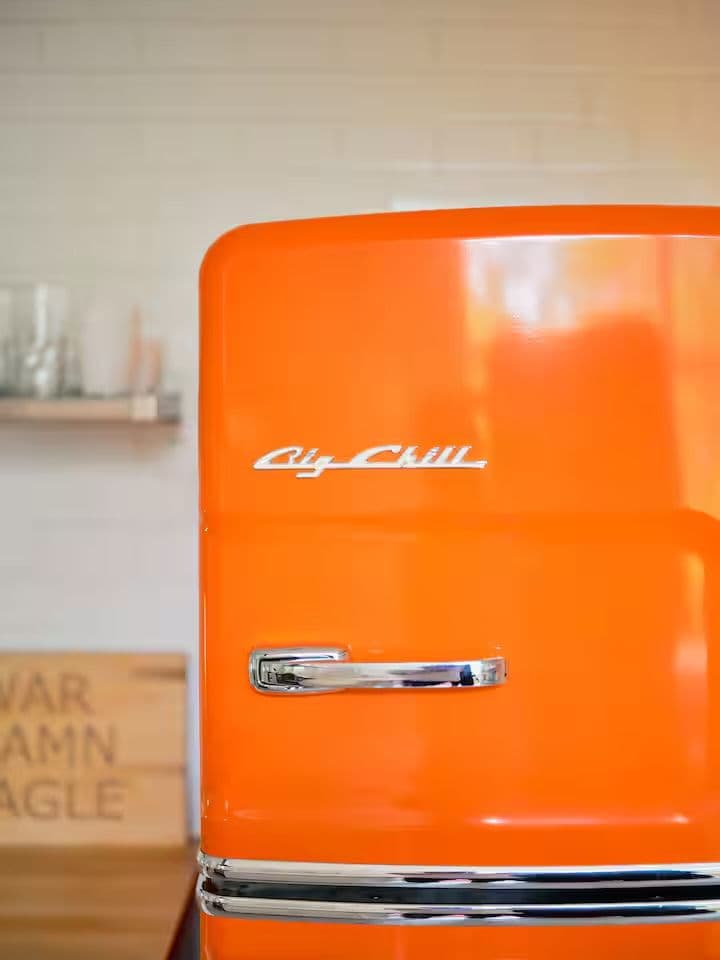 Big chilly fridge for storing the crew's food
